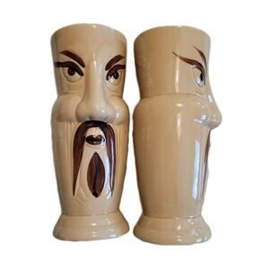 Pair of Dr Fu-Manchu Ceramic Mugs (Benihana?)